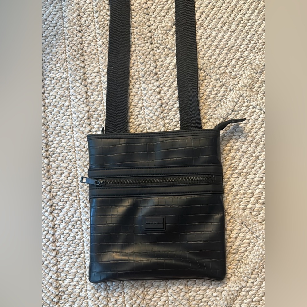 Antony Morato Faux Leather Messenger Bag